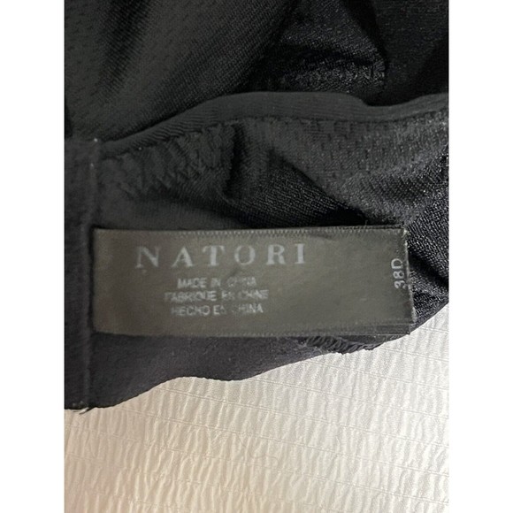 Natori Smooth Contour Underwire T-Shirt Bra Size 38D Black Poly Spandex - Picture 3 of 6